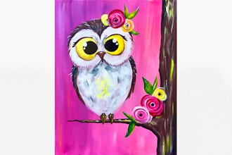 Paint Nite: Spring Owl Cutie Patootie